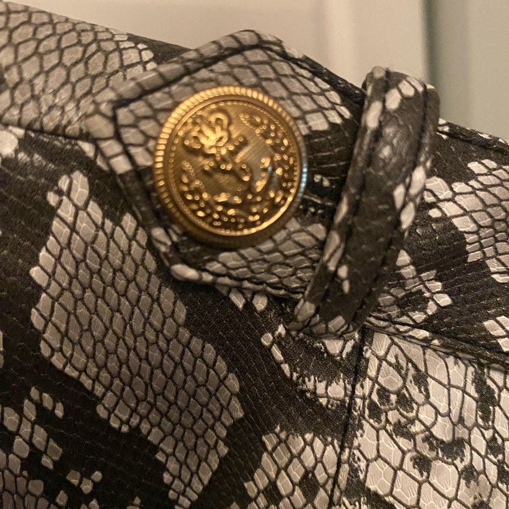 Calvin Klein Black and Gray Blazer with Snakeskin Print - Picture 4 of 4